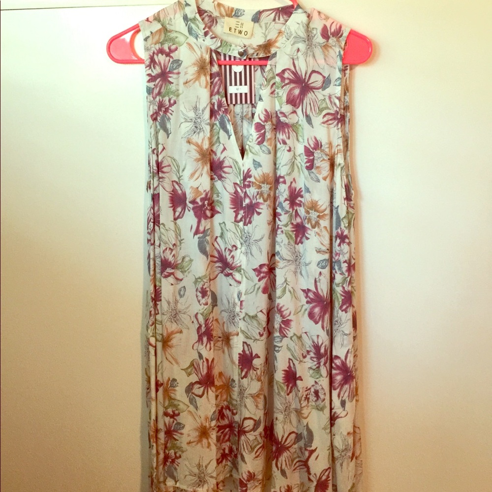 Floral t-shirt dress
